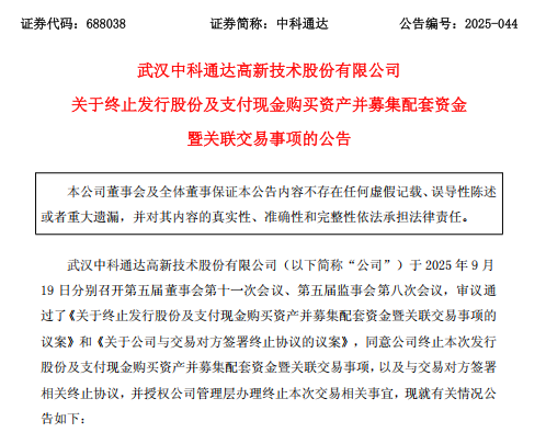 688038，终止重大资产重组