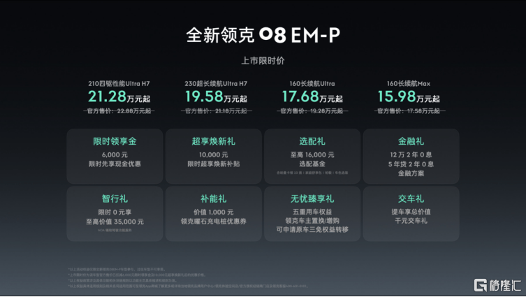 全新有为 进阶无界，全新领克08 EM-P 15.98万元起正式上市
