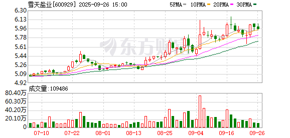 雪天盐业：参股公司美特新材的储能型钠电池正极材料已取得阶段性突破